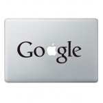 Google Logo Macbook Aufkleber Schwarz MacBook Aufkleber